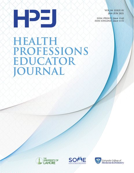 File:Health Professions Educator Journal Title.jpg